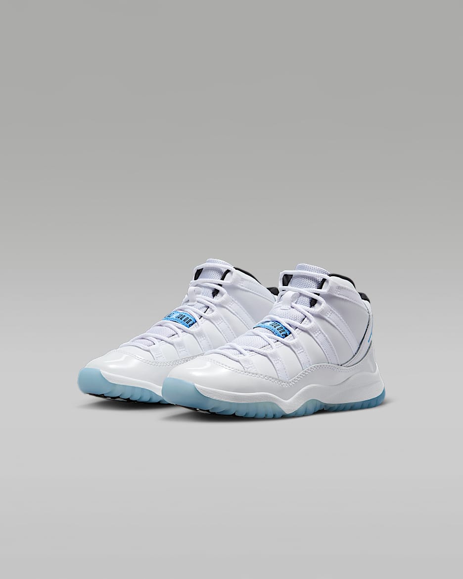 Air Jordan 11 Retro Legend Blue Little Kids Shoes. Nike